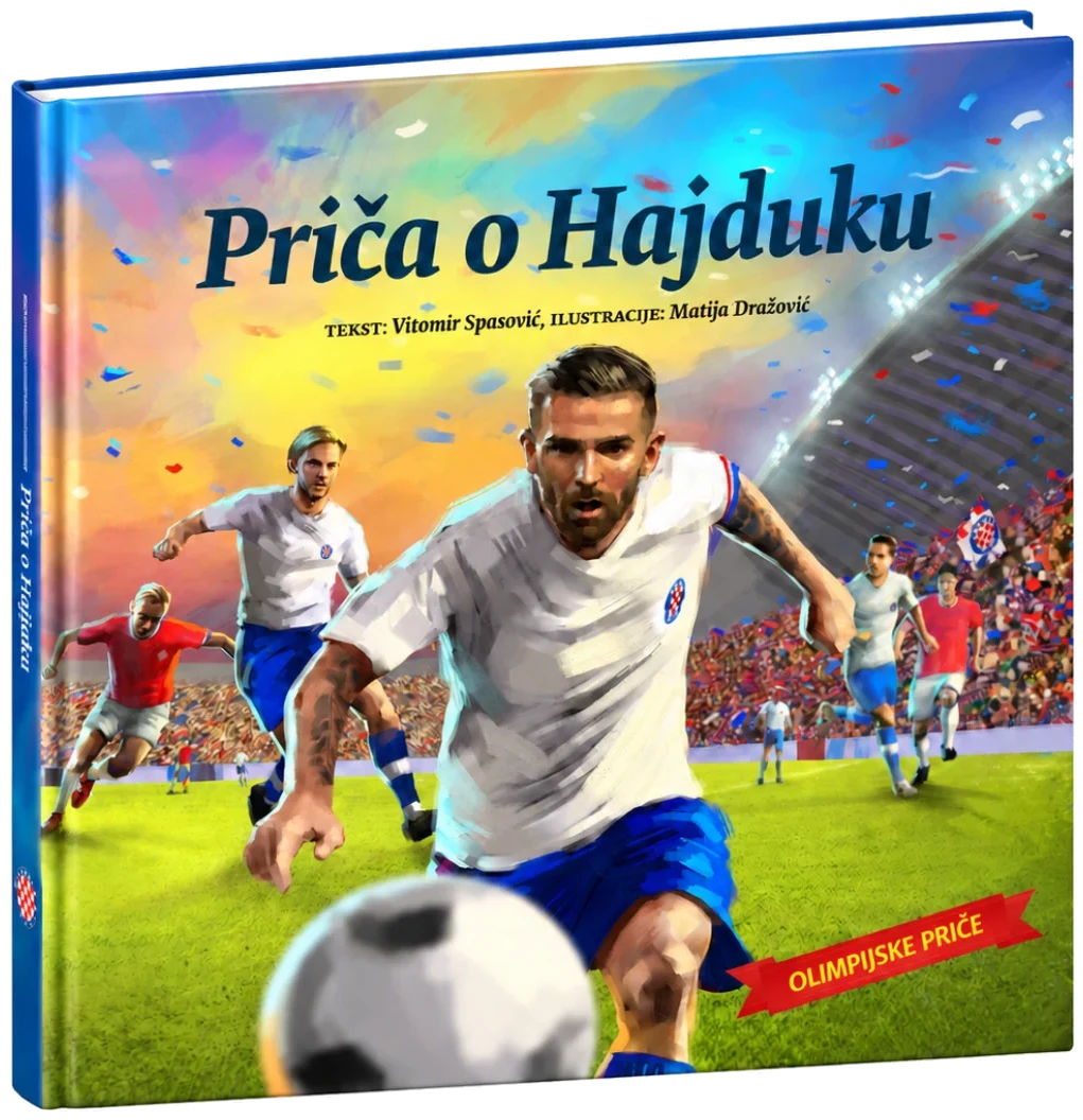 Slikovnica Priča o Hajduku iz paketa Hrvatski sportski junaci u tvrdom uvezu