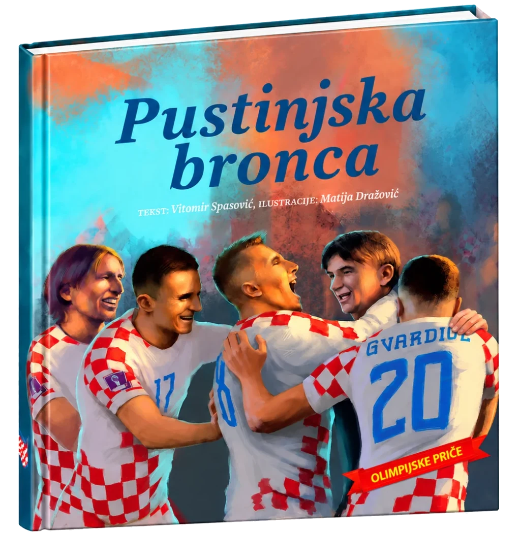 Slikovnica Pustinjska bronca iz paketa Hrvatski sportski junaci u tvrdom uvezu