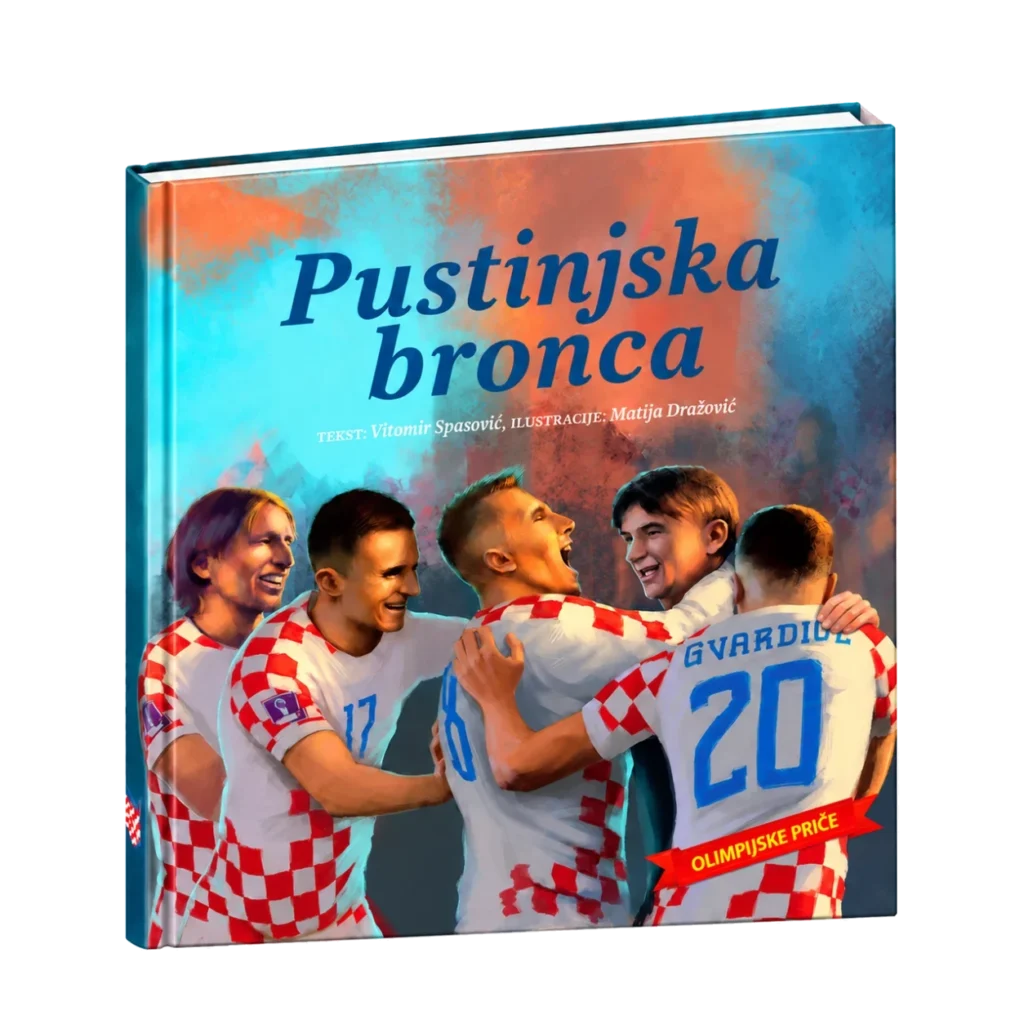 Slikovnica Pustinjska bronca iz paketa Hrvatski sportski junaci u tvrdom uvezu